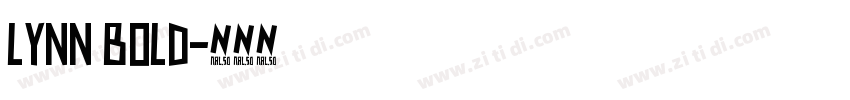 LYNN Bold字体转换
